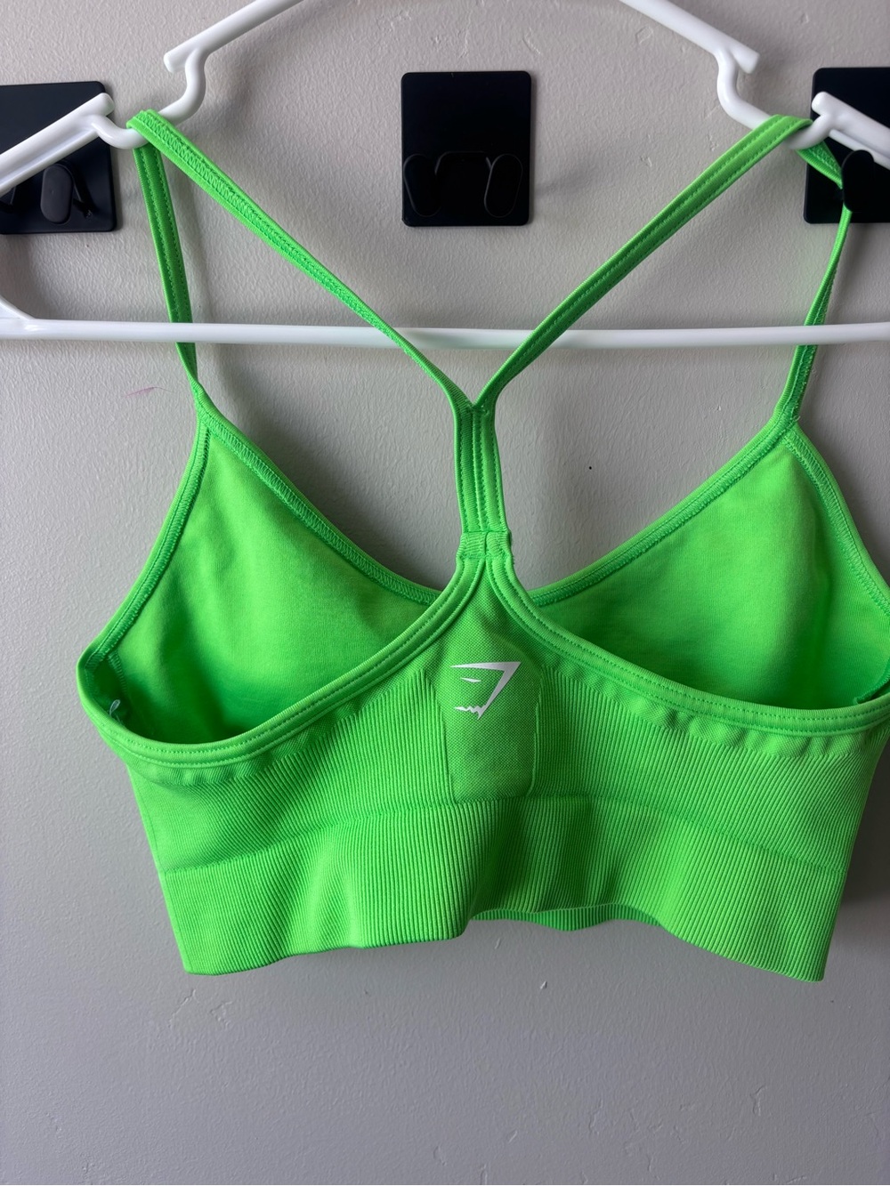 Gymshark Neon Green Seamless T-Back Sports Bra